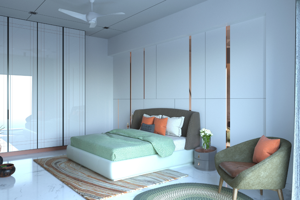 Modular wardrobe interior layout